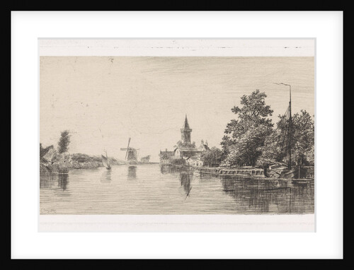 View of the Vecht at Nichtevecht, The Netherlands by Elias Stark