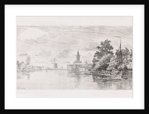 View of the Vecht at Nichtevecht The Netherlands by Elias Stark