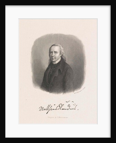 Portrait of Matthias Claudius by Arie Cornelis Kruseman