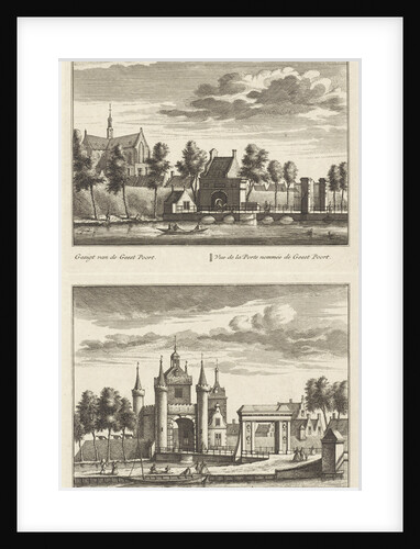 Alkmaar with city gates and the Great Church by Anonymous