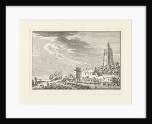 View of the Heukelumse Gate in Asperen by Caspar Jacobsz. Philips