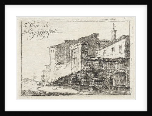 View of an Italian town or village by T. Wijk J.