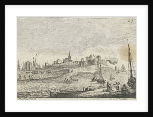 City on peninsula by Anonymous