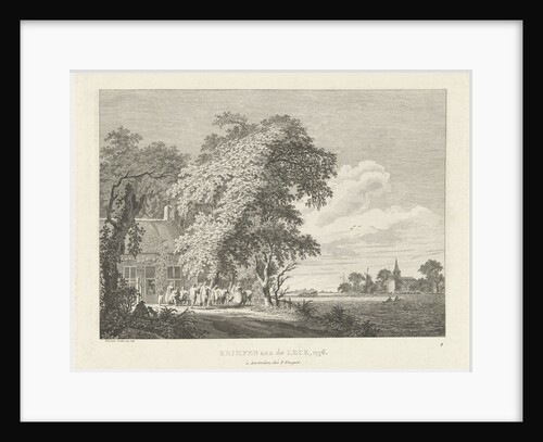 View of the ferry house, veerhuis in Krimpen aan de Lek by The Netherlands