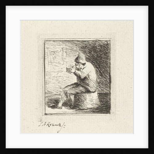 Smoking farmer by Simon Andreas Krausz