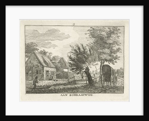 Farm and a canal near Kralingen, Rotterdam by Hendrik