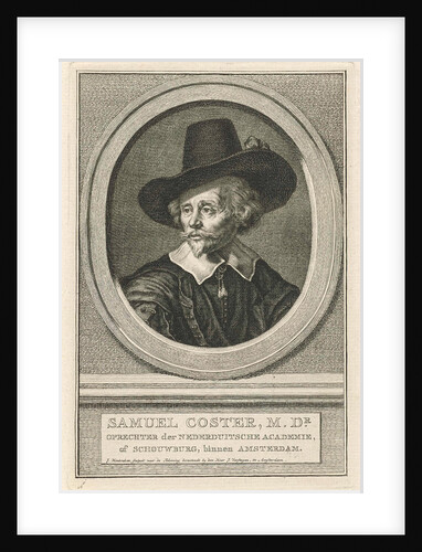 Portrait of Samuel Coster by Jacob Houbraken