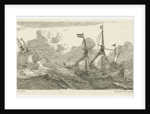 Sailing in rough seas by Pierre Drevet