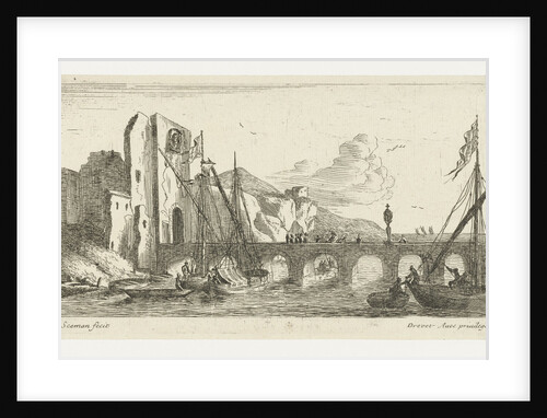 Bridge in ruins by Pierre Drevet