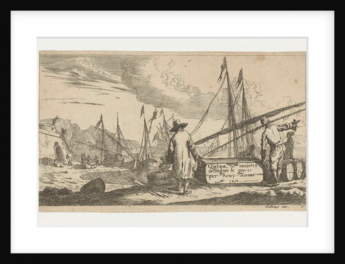 Port on the Mediterranean coast by Pierre Gallays