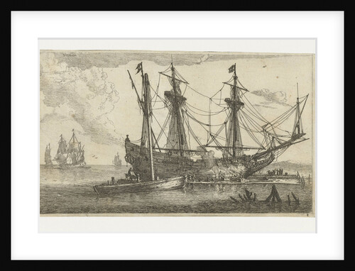 Repairs to the hull of a ship by Reinier Nooms