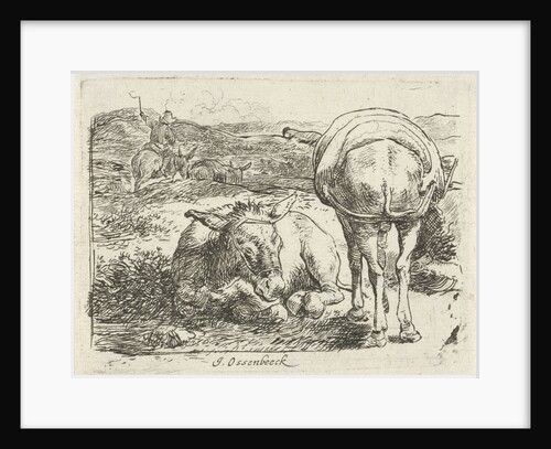 Two donkeys by Jan van Ossenbeeck