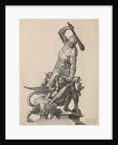 Hercules kills the Hydra of Lerna by Nicolaes Visscher I