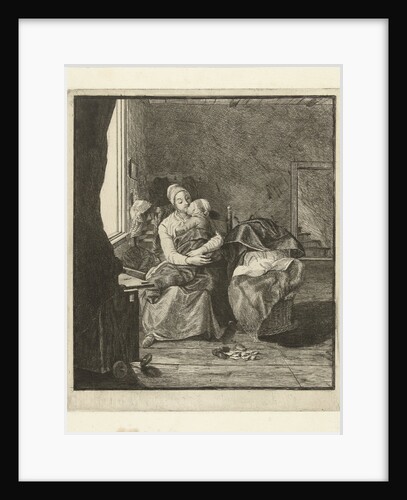 Mother with sleeping child by Louis Bernard Coclers