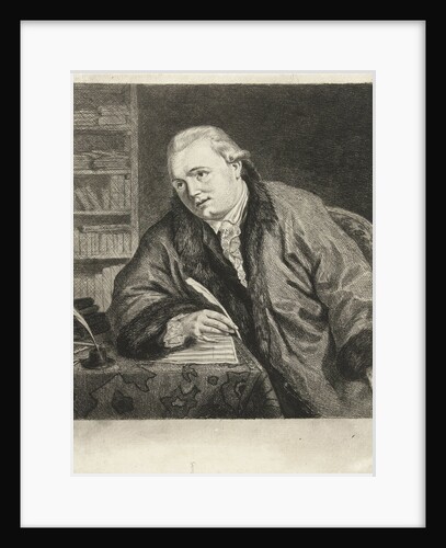 Portrait of the composer and etcher Johan Antoni Kauclitz Colizzi by Louis Bernard Coclers
