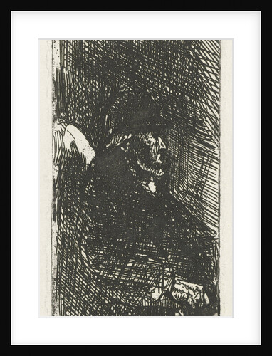 Sitting old man by Jozef Israëls