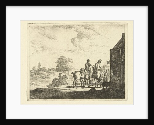 Delay of riders at a tavern by Johannes van Cuylenburgh