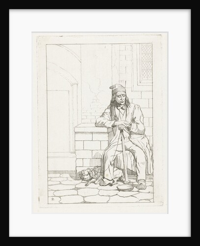 Beggar with dog by Karel Frederik Bombled