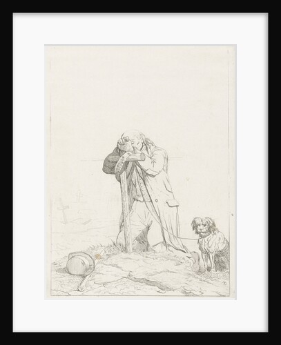 Beggar at a cemetery by Karel Frederik Bombled