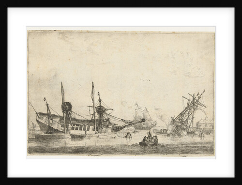 Two keeled sailboats by Reinier Nooms