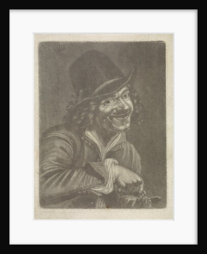 Man counts coins (the Hearing) by Petrus Staverenus