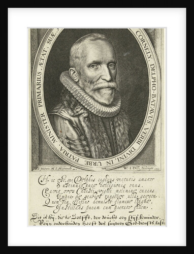 Portrait of Pastor Arnold Cornelisz. Crusius at the age of 58 by Willem Jacobsz. Delff