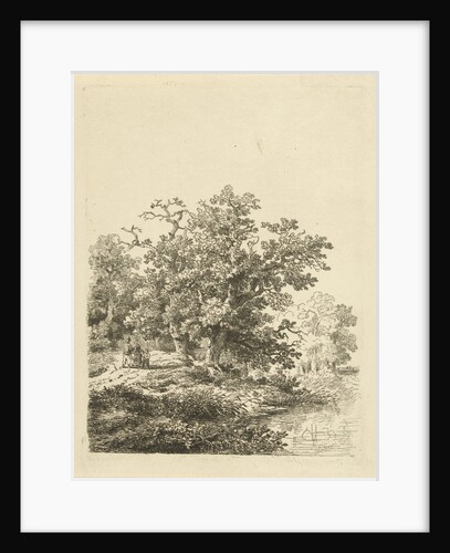 Characters on a forest path by Remigius Adrianus Haanen