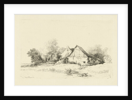 Shed on the waterfront by Remigius Adrianus Haanen