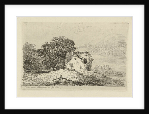 Houses on a hill by Remigius Adrianus Haanen