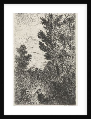 Country road with walkers by Arnoud Schaepkens