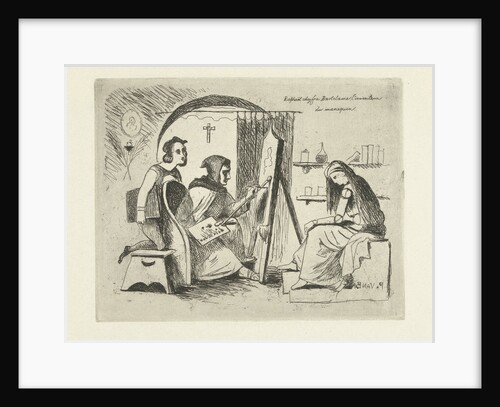 Raphael and Fra Bartolommeo working on a self-made doll by Philippus Jacobus van Bree