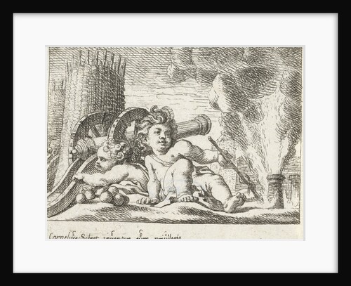 Two kids with guns by Anonymous