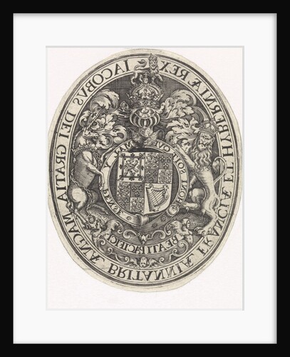 Arms of England by Simon van de Passe