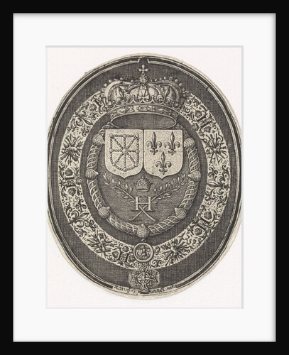 Arms of France and Navarre by Simon van de Passe