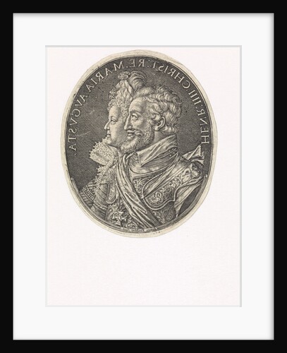 Double portrait of Henry IV and Marie de 'Medici by Simon van de Passe