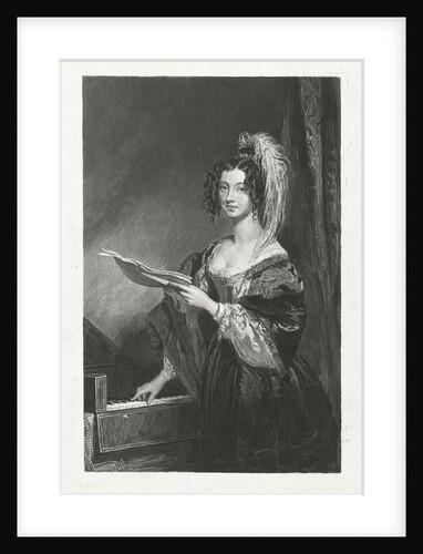 Lady before a piano by Charles Robert Leslie