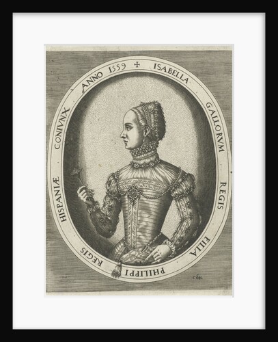 Portrait of Elisabeth of Valois by Hieronymus Cock