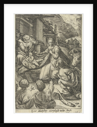 Adoration of the Shepherds by Nicolaes Jansz. Clock