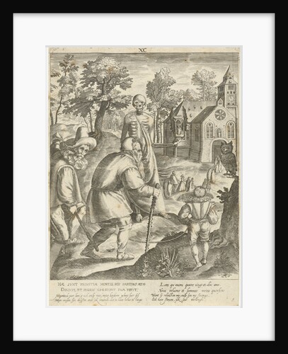 Ninth life phase of ninety years of man's life by Nicolaes de Bruyn