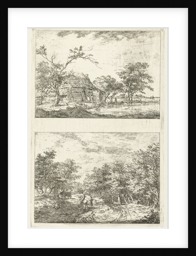 Two landscapes by Hermanus van Brussel