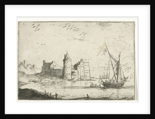 Castle near the coast by Bonaventura Peeters I