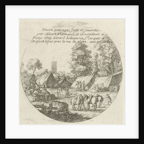 Tent camp by Albert Flamen