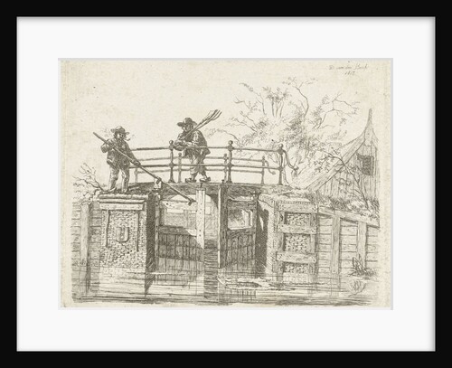 Sash lock, Schutsluis in Amsterdam by D. van den Bosch