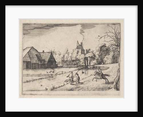 Country house and orchard of Jan Daimen, at Sloterdijk by The Netherlands