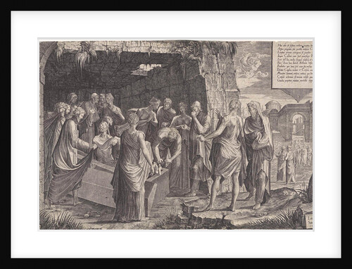 Raising of Lazarus by Lambertus Suavius