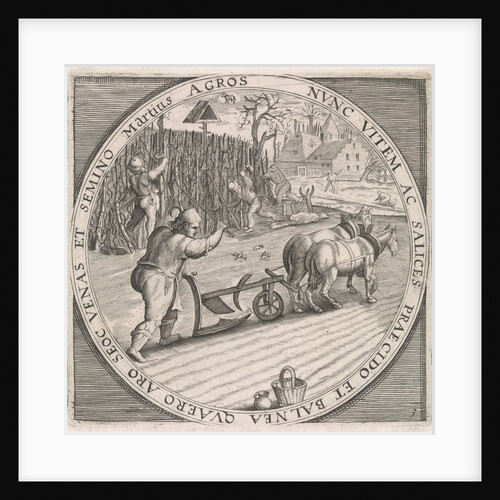 March: plowing by Maerten de Vos