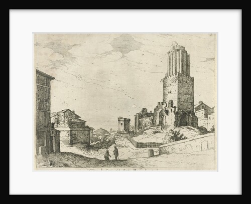 Torre delle Milizie and Pantheon by Willem van Nieulandt II