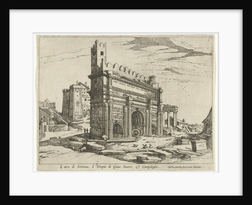 Arch of Septimius Severus and the Capitol by William of Nieulandt II