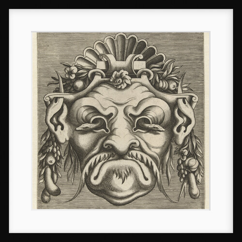 Mask with two snakes that look out of the eye sockets by Hans Liefrinck I