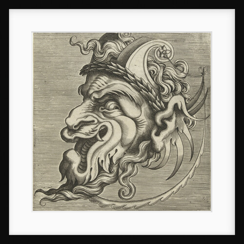 Mask in profile with two horns by Hans Liefrinck II